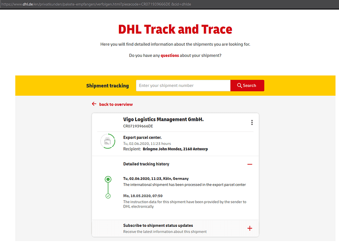 DeliveryProgress
